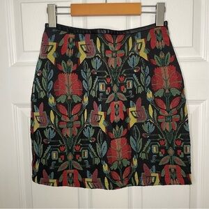 SWEEWE Paris Colourful Floral Mini Skirt Small